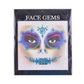 3D Gem Face Sticker Ghost Skull Face with Diamond Decoration Face Stickers