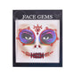 3D Gem Face Sticker Ghost Skull Face with Diamond Decoration Face Stickers