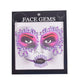 3D Gem Face Sticker Ghost Skull Face with Diamond Decoration Face Stickers