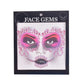 3D Gem Face Sticker Ghost Skull Face with Diamond Decoration Face Stickers