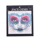 3D Gem Face Sticker Ghost Skull Face with Diamond Decoration Face Stickers