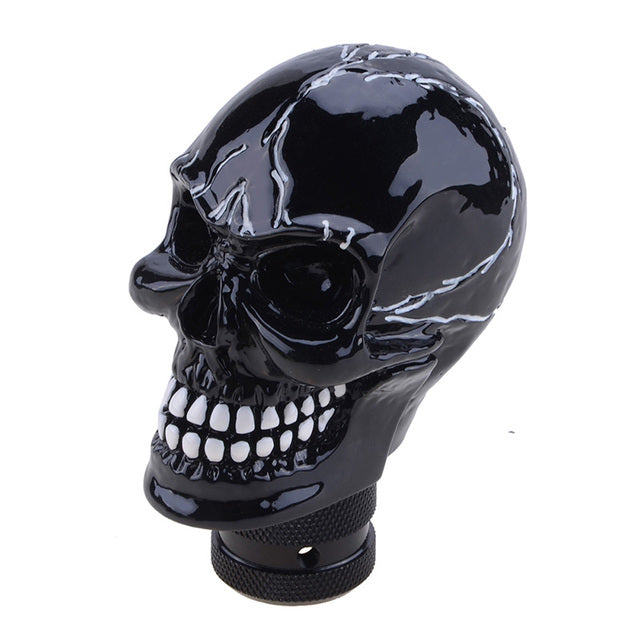 Skull Gear Shift Knob Manual Shifter Lever Handle Alien Head Buck Teeth Pomo Car Accessories