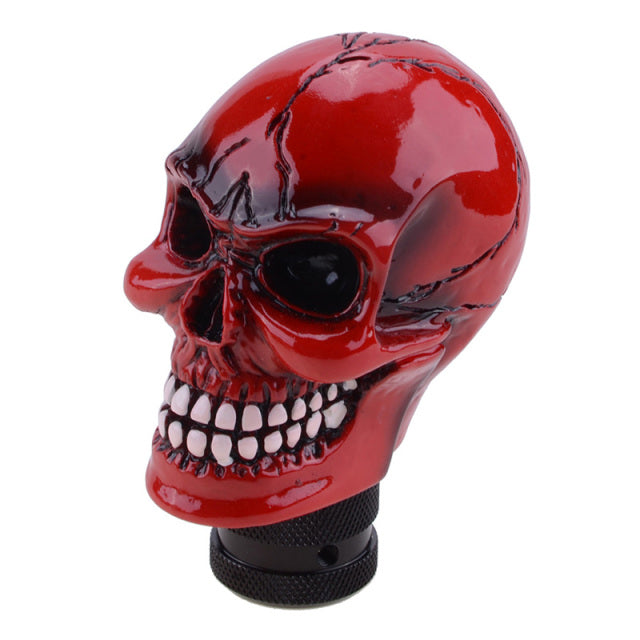 Skull Gear Shift Knob Manual Shifter Lever Handle Alien Head Buck Teeth Pomo Car Accessories