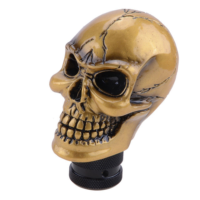 Skull Gear Shift Knob Manual Shifter Lever Handle Alien Head Buck Teeth Pomo Car Accessories