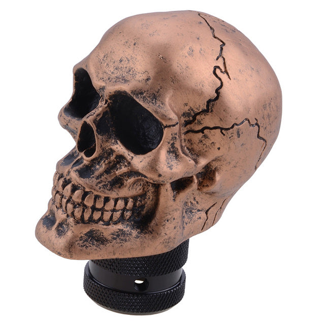 Skull Gear Shift Knob Manual Shifter Lever Handle Alien Head Buck Teeth Pomo Car Accessories