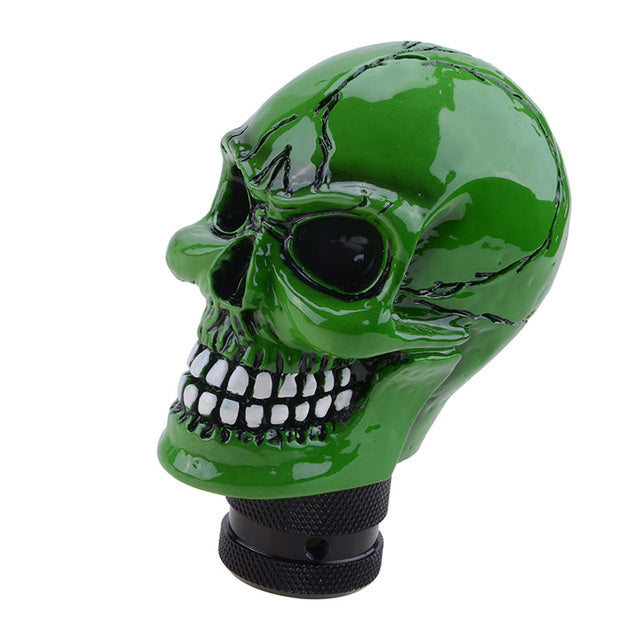 Skull Gear Shift Knob Manual Shifter Lever Handle Alien Head Buck Teeth Pomo Car Accessories