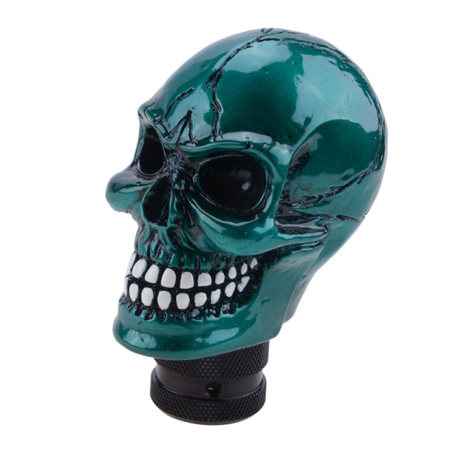 Skull Gear Shift Knob Manual Shifter Lever Handle Alien Head Buck Teeth Pomo Car Accessories