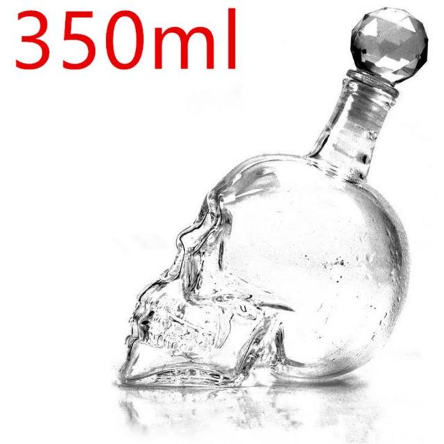 Glass Skull Bottle Creative Crystal Skull Whiskey Vodka Wine Bottle Vodka Bottle Skull Bottles Decanter