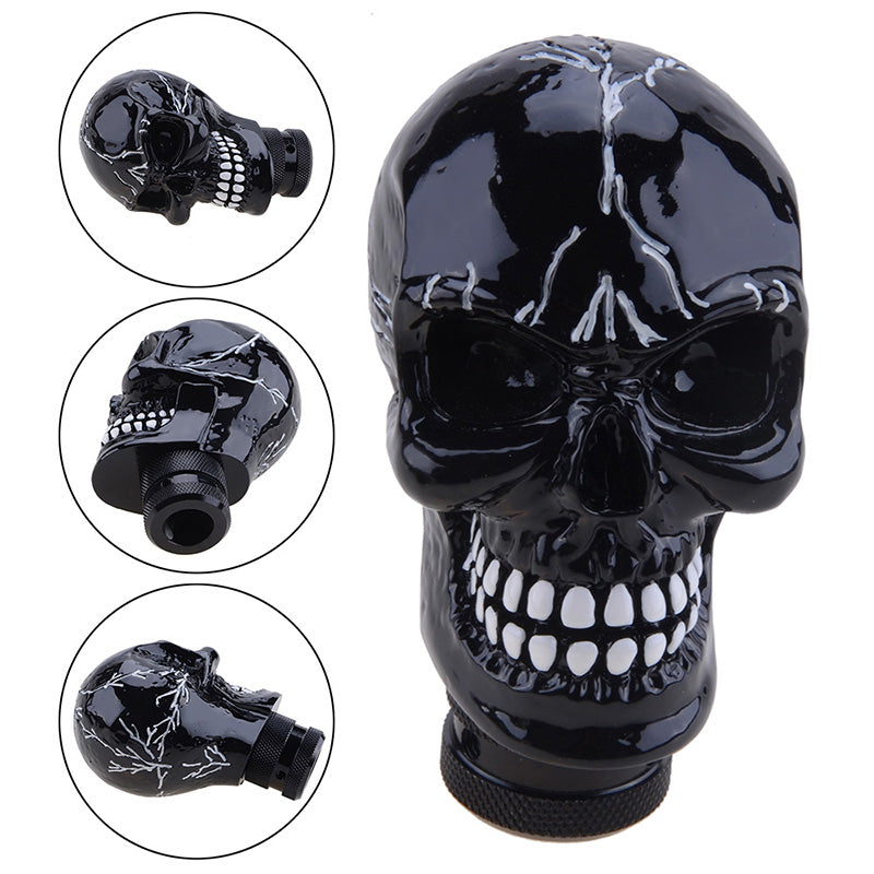 Skull Gear Shift Knob Manual Shifter Lever Handle Alien Head Buck Teeth Pomo Car Accessories