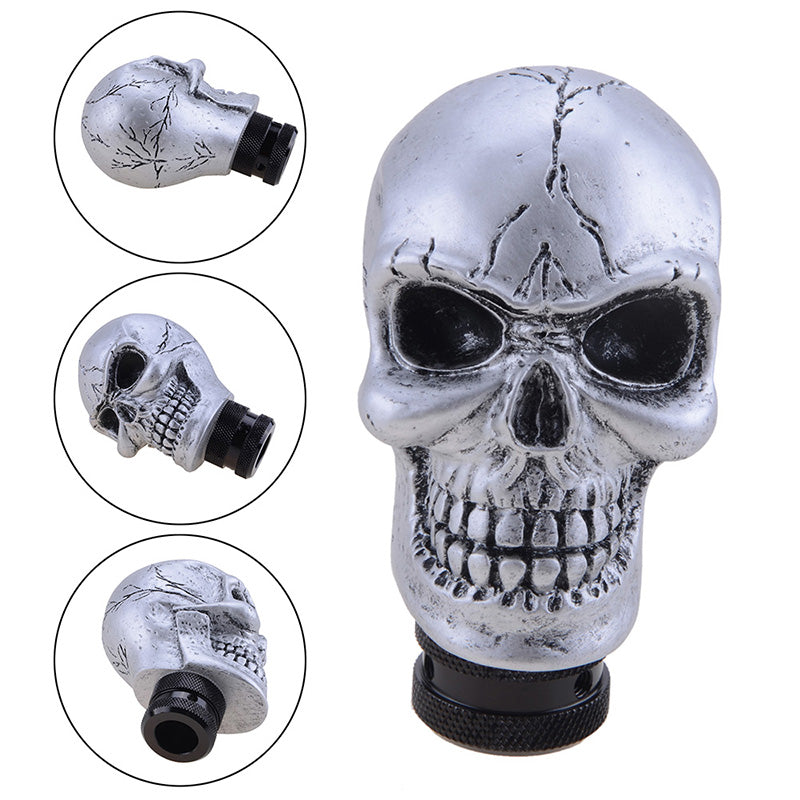 Skull Gear Shift Knob Manual Shifter Lever Handle Alien Head Buck Teeth Pomo Car Accessories