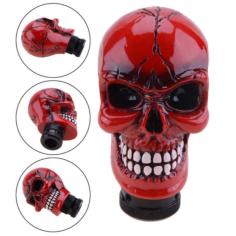 Skull Gear Shift Knob Manual Shifter Lever Handle Alien Head Buck Teeth Pomo Car Accessories