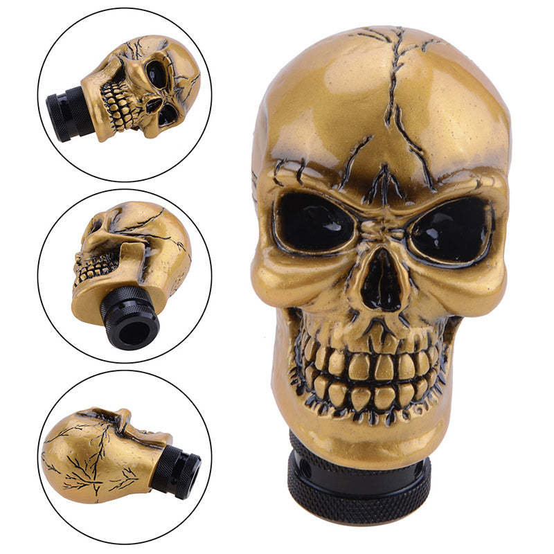 Skull Gear Shift Knob Manual Shifter Lever Handle Alien Head Buck Teeth Pomo Car Accessories