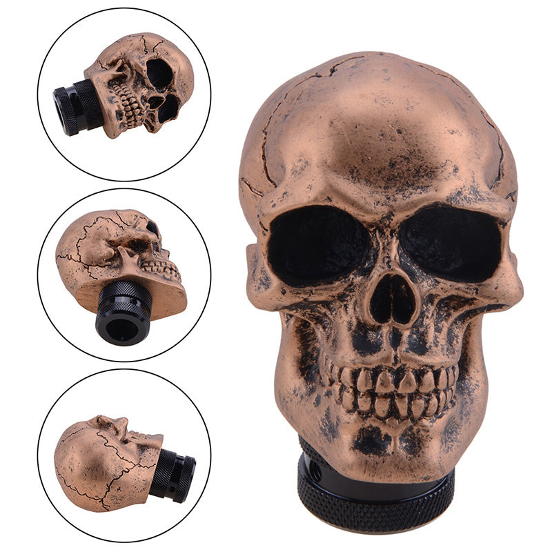 Skull Gear Shift Knob Manual Shifter Lever Handle Alien Head Buck Teeth Pomo Car Accessories