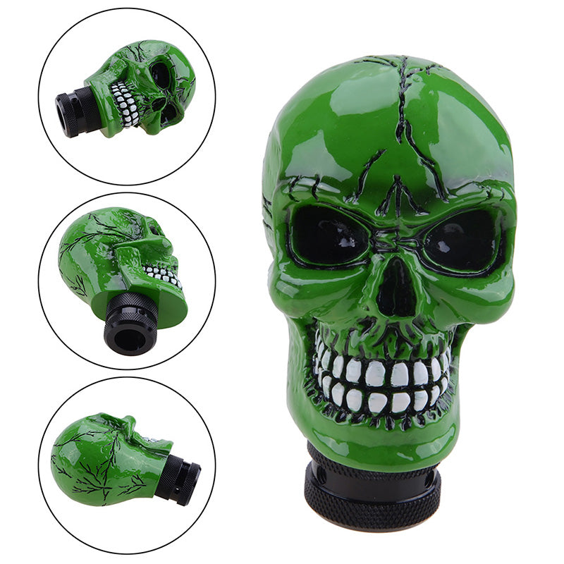 Skull Gear Shift Knob Manual Shifter Lever Handle Alien Head Buck Teeth Pomo Car Accessories