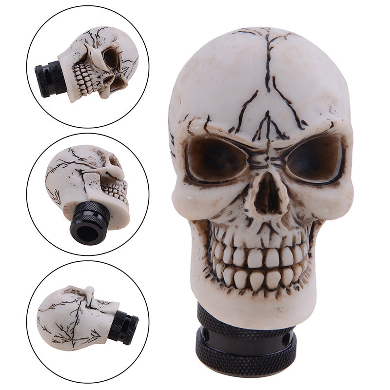 Skull Gear Shift Knob Manual Shifter Lever Handle Alien Head Buck Teeth Pomo Car Accessories