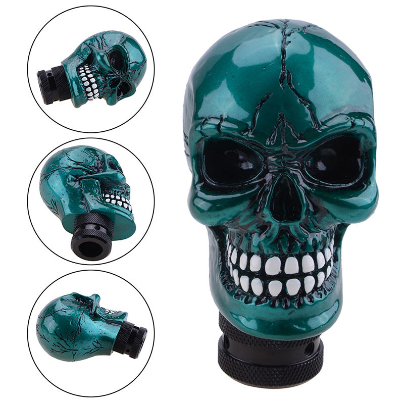 Skull Gear Shift Knob Manual Shifter Lever Handle Alien Head Buck Teeth Pomo Car Accessories