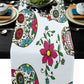 Mexican Skull Table Runner Wedding Table Decor Party Dining Table Runner Home Hotel Decoration Tablecloth Placemat