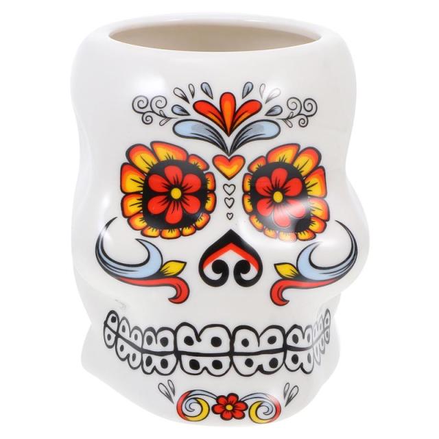 Flower Skull Bar Cup Personality Hawaii Cocktail Drink Mug Hawaii Party Wine Glass Ceramic Cup