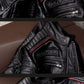 Spring Original Leather Motorcycle Jacket Skull Embroidery Top Layer Cowhide Clothing Slim Fit Black Slim Coat