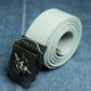 Canvas belt skull Metal tactics woven belt canvas belt Casual pants Cool