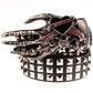 Full big rivet belt skull ghost hand god's metal buckle belts devil eyes bone ghost claw belt