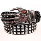 Full big rivet belt skull ghost hand god's metal buckle belts devil eyes bone ghost claw belt