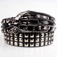 Full big rivet belt skull ghost hand god's metal buckle belts devil eyes bone ghost claw belt