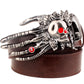 Men Punk Belt metal rock Belt Skull devil Ghost claw Belt buckle