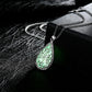 New Fashion Glowing Stone Locket Necklace Jewelry Silver Hollow Water Drop Glowing Pendant Silver