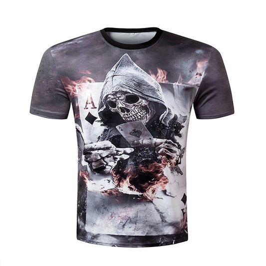 Men short sleeve T shirt 3d t-shirt casual breathable t-shirt plus-size tshirt homme New design