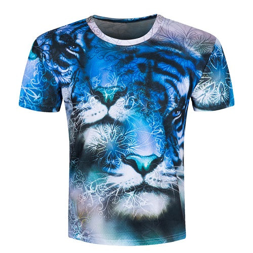 Men short sleeve T shirt 3d t-shirt casual breathable t-shirt plus-size tshirt homme New design