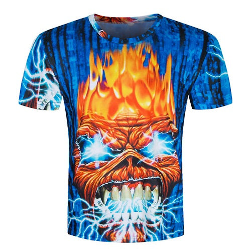 Men short sleeve T shirt 3d t-shirt casual breathable t-shirt plus-size tshirt homme New design