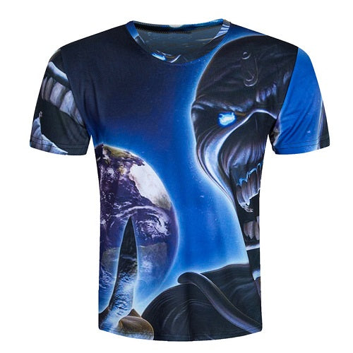 Men short sleeve T shirt 3d t-shirt casual breathable t-shirt plus-size tshirt homme New design