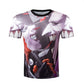 Men short sleeve T shirt 3d t-shirt casual breathable t-shirt plus-size tshirt homme New design