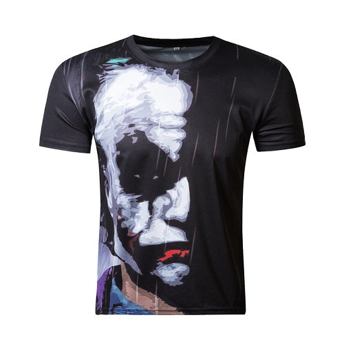 Men short sleeve T shirt 3d t-shirt casual breathable t-shirt plus-size tshirt homme New design