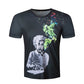 Men short sleeve T shirt 3d t-shirt casual breathable t-shirt plus-size tshirt homme New design