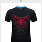 Horror Skull print O-neck t-shirt Casual Tee shirt plus size S-6xl high quality Tops cool Tees