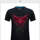 Horror Skull print O-neck t-shirt Casual Tee shirt plus size S-6xl high quality Tops cool Tees