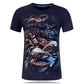 Horror Skull print O-neck t-shirt Casual Tee shirt plus size S-6xl high quality Tops cool Tees