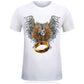 Horror Skull print O-neck t-shirt Casual Tee shirt plus size S-6xl high quality Tops cool Tees