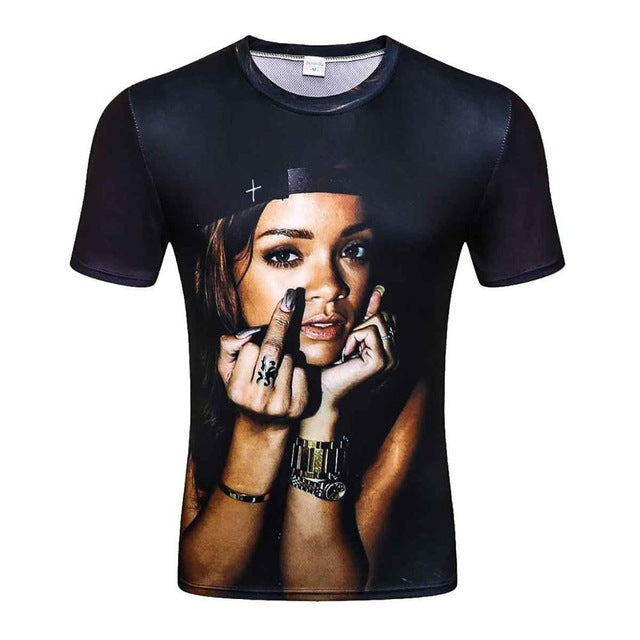 New Fashion Brand T-shirt Hip Hop 3d Print Skulls Harajuku Animation 3d T shirt Summer Cool Tees