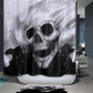 Creative Polyester Fabric Waterproof Mildew Resistant Shower Curtain Skull Wolf
