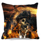 Skull wrapped around spider web of Square soft Cushion Cover For Sofa Bed car home Decorative