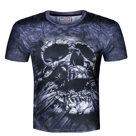 America Fashion Hip Hop T shirt for men summer tops 3d t-shirt print skulls flowers