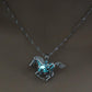 New Hot Sale Smart Running Horse Locket Cage Glowing in the Dark Animal Pendant Necklace