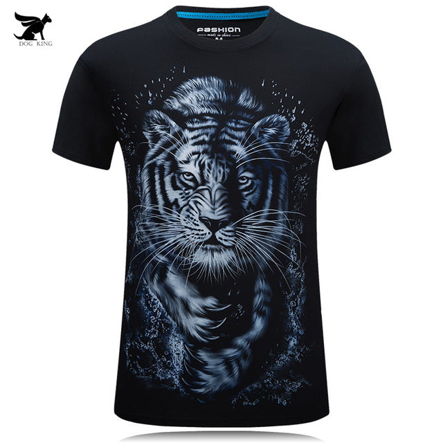 Horror Skull print O-neck t-shirt Casual Tee shirt plus size S-6xl high quality Tops cool Tees