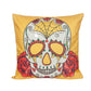 Flower Punk Style Mexico Skull Cotton Linen Cushion Cover Chair Seat