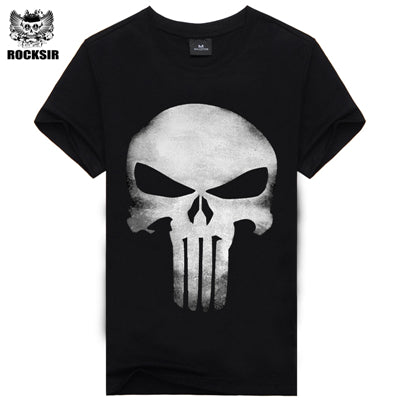 3d Printed Skull Gun T Shirt Men Cotton Men's Wear Casual Famous Brand Men Shirt