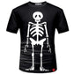 Cloudstyle Hot Black T-Shirt Male Make Clothing sexy punk rock 3D Skull