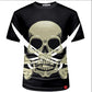 Cloudstyle Hot Black T-Shirt Male Make Clothing sexy punk rock 3D Skull